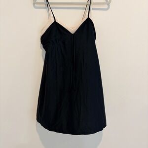 Wild Fable Black Slip Dress Gown Layered Grunge Whimsygoth